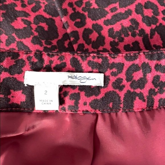 Halogen red leopard pencil skirt - Picture 11 of 13